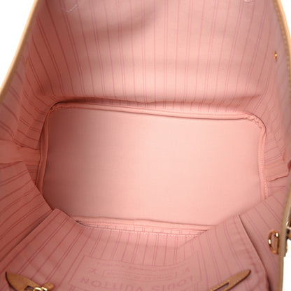 Louis Vuitton Damier Azur Neo Neverfull MM Rose Ballerine 5 of 8