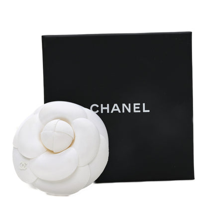 Chanel Fabric Camellia Flower Brooch White 4 of 4