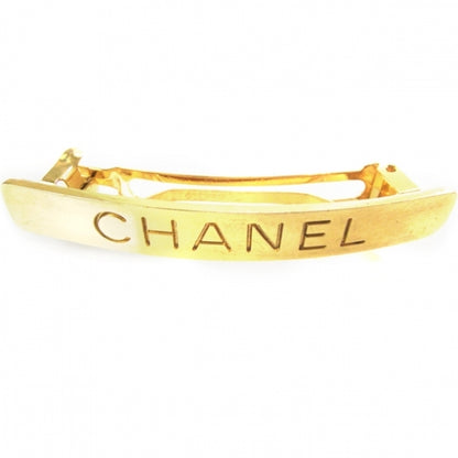 Chanel Gold Logo Hair Clip Barrette 4 of 4