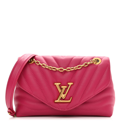 Louis Vuitton Calfskin LV New Wave Chain Bag Rose Freesia 1 of 9