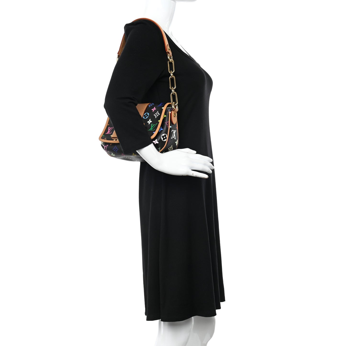 Monogram Multicolor Patti Black