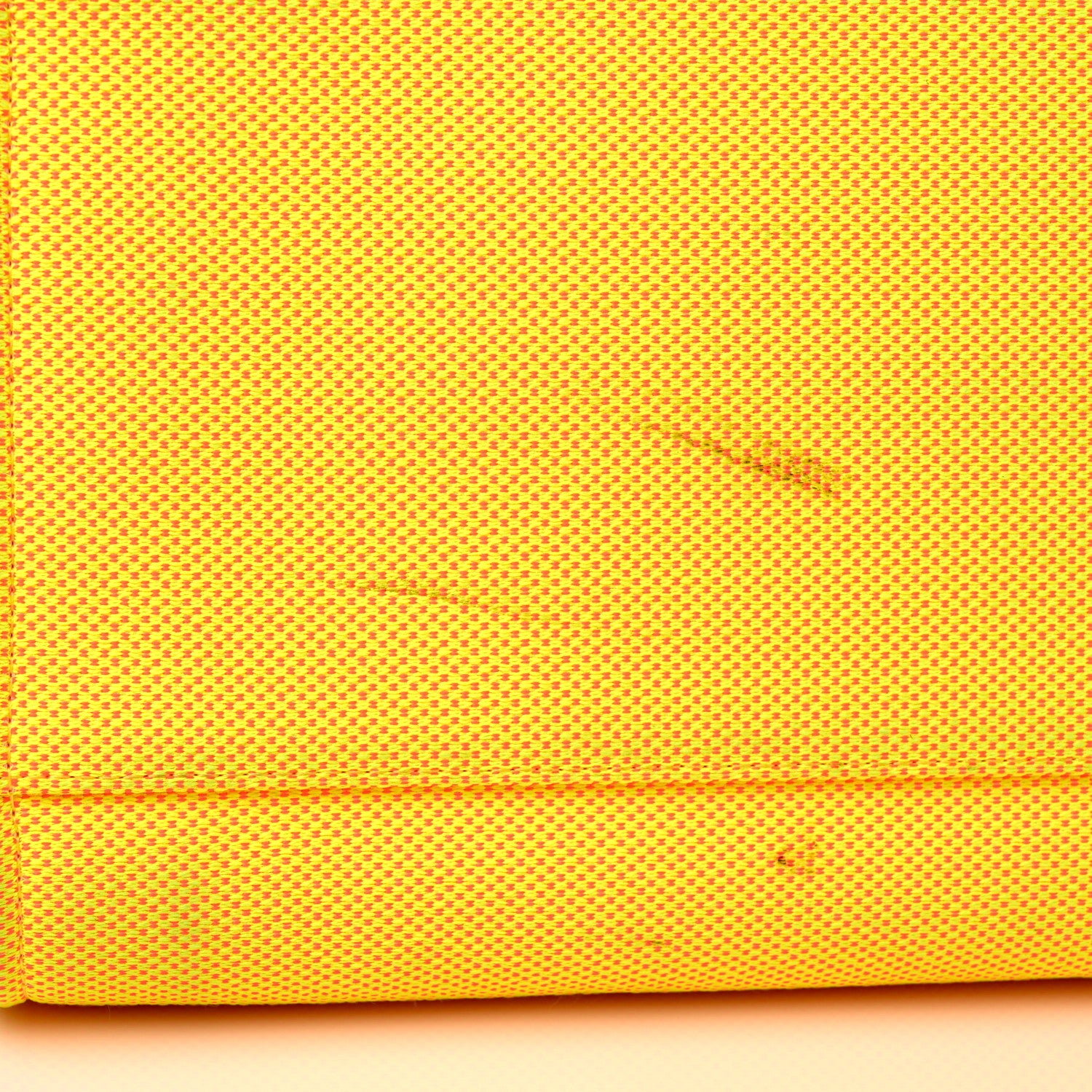 Chanel Mixed Fibers Calfskin Deauville Medium Tote Yellow Orange 15 of 17