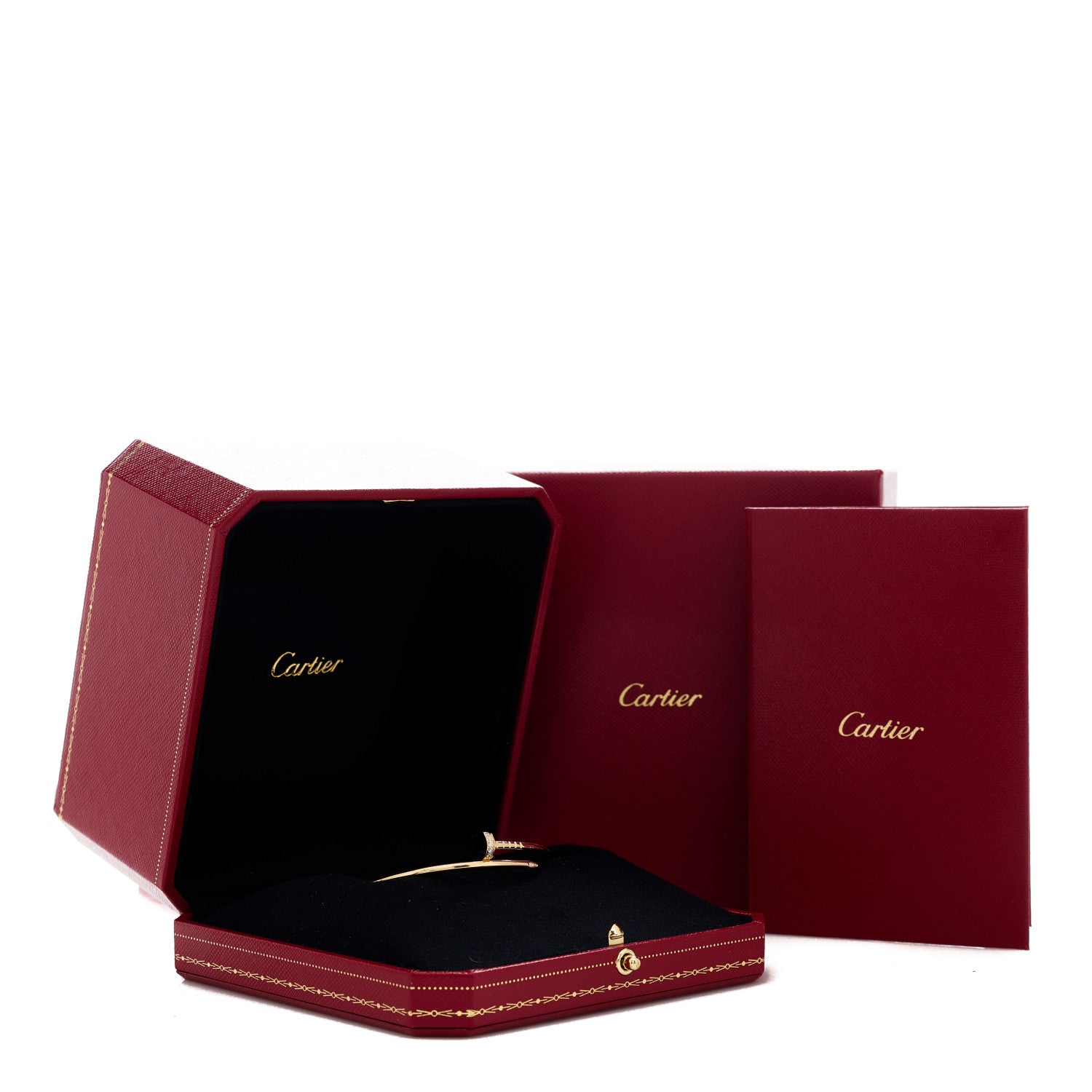 Cartier 18K Yellow Gold Diamond Small Juste Un Clou Bracelet 16 4 of 4