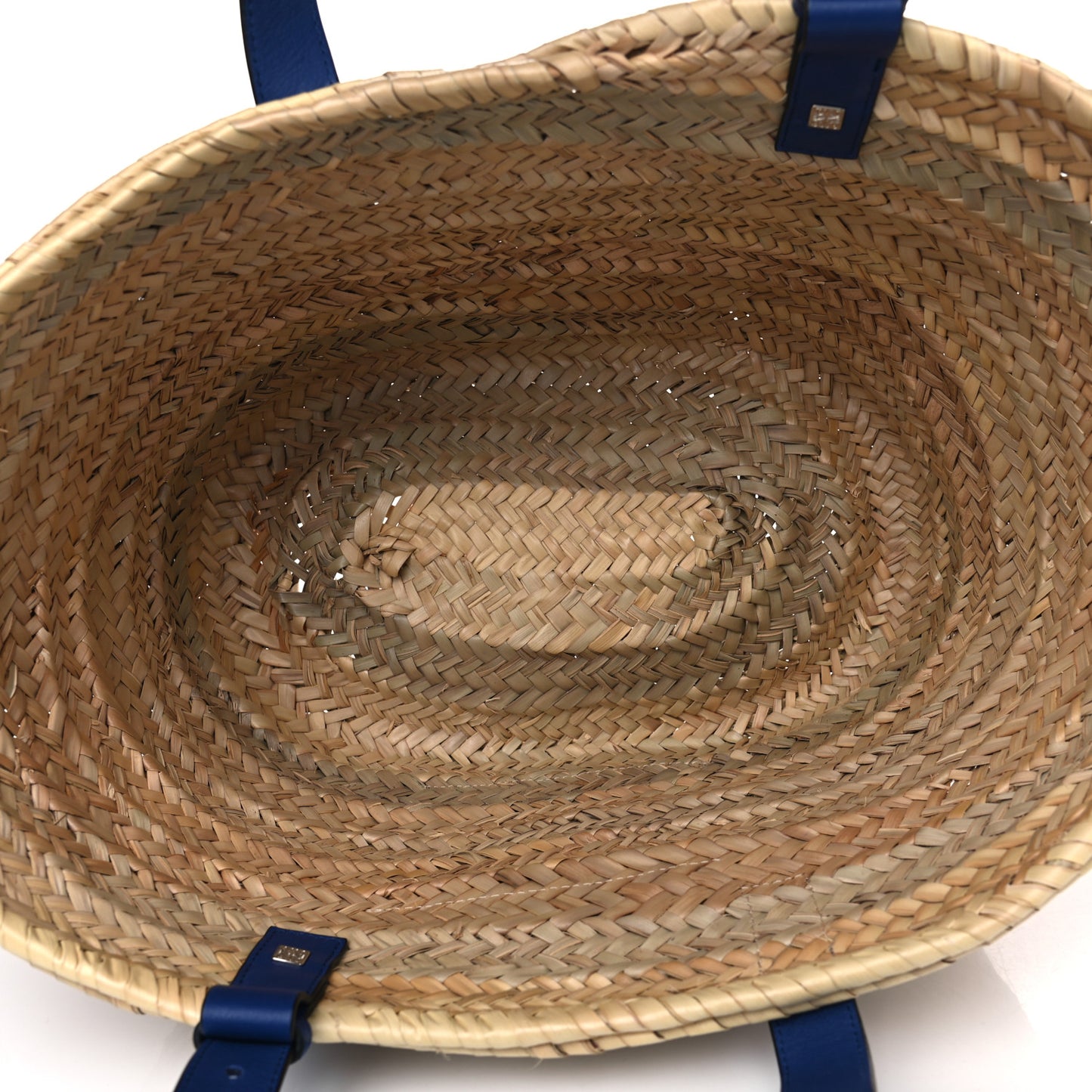 Raffia Basket Tote Bag Cream Multi