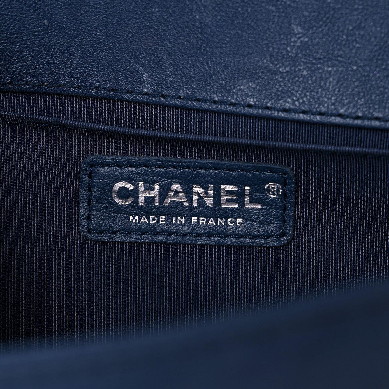 Chanel Calfskin Quilted Medium Top Handle Boy Flap Blue 6 of 14