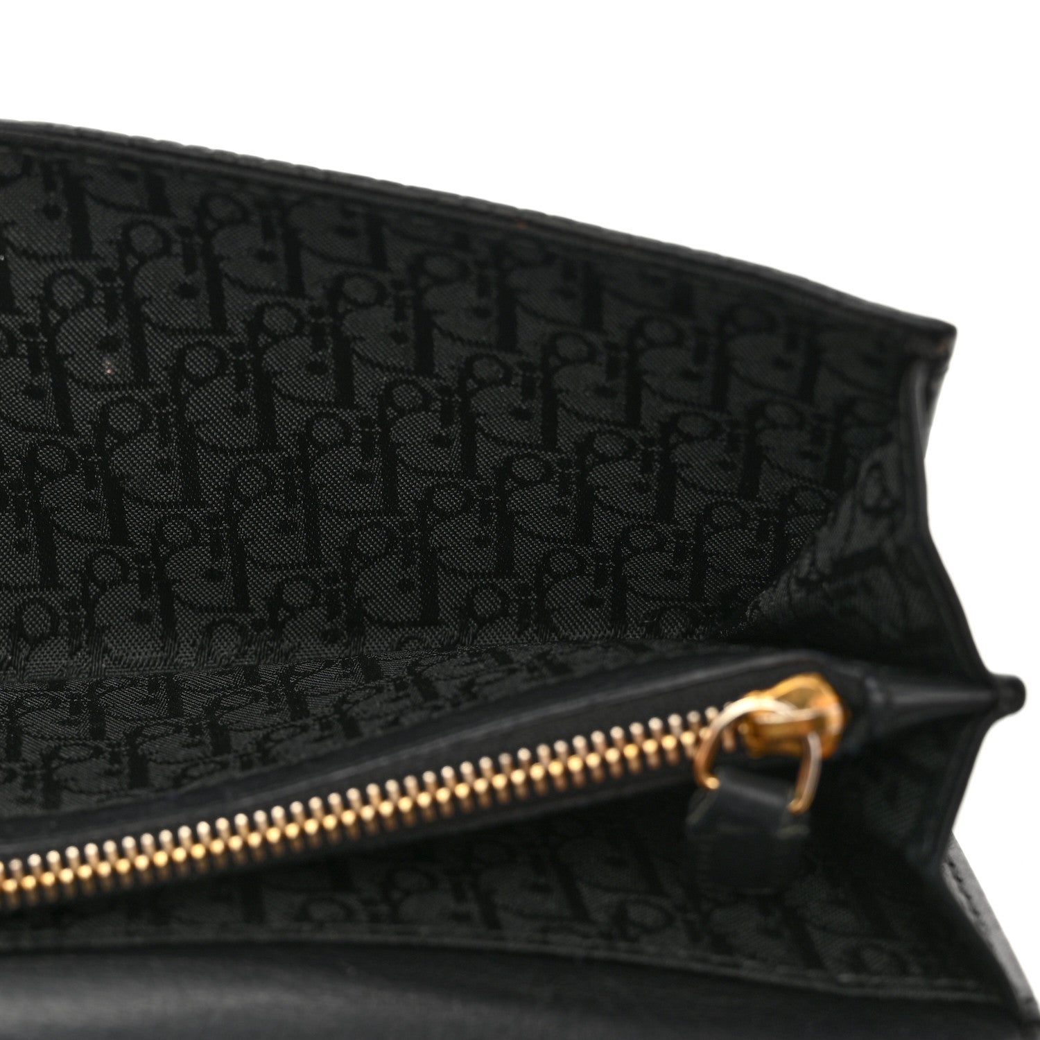 Christian Dior Calfskin Cannage Lady Dior Rendezvous Wallet Black 6 of 8