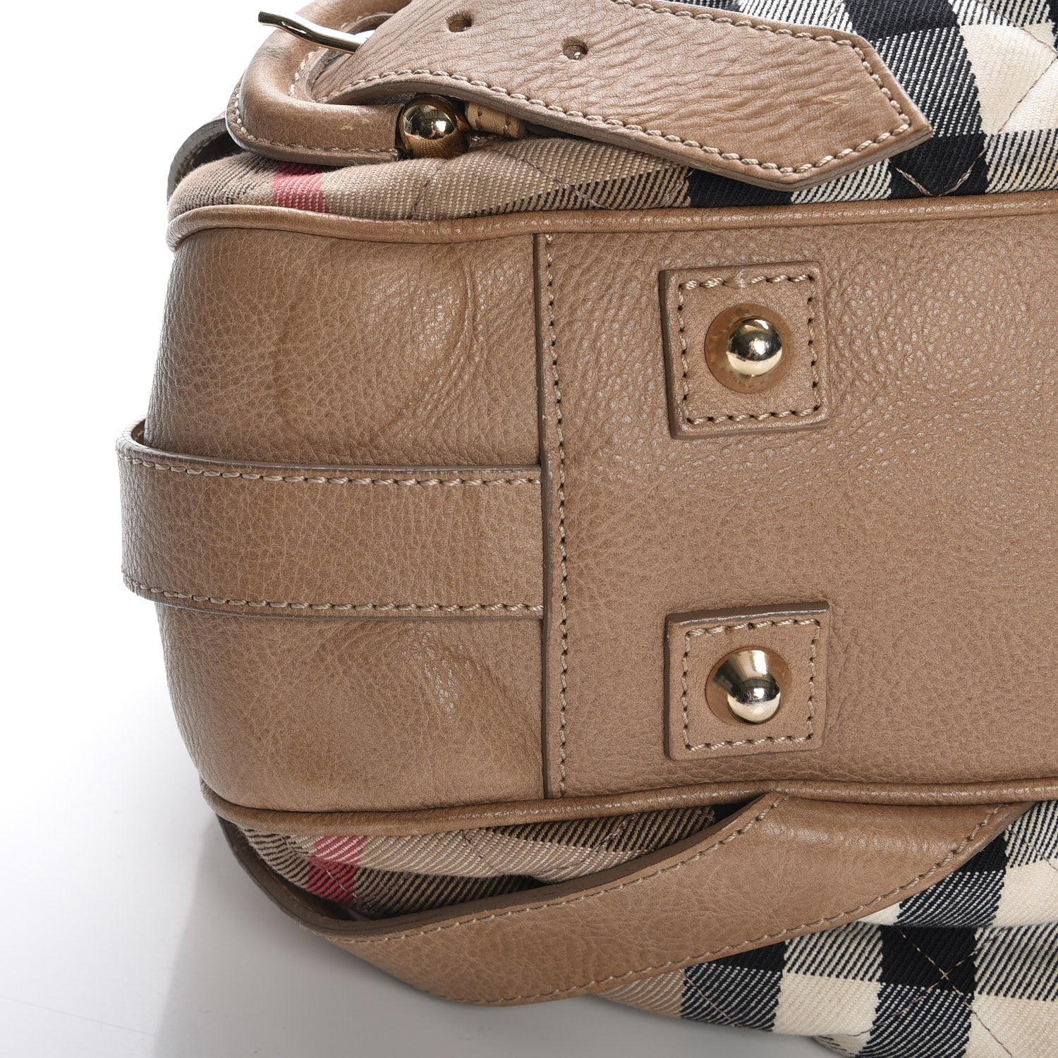 Burberry Grainy Calfskin House Check Margaret Bag Light Nude 15 of 15