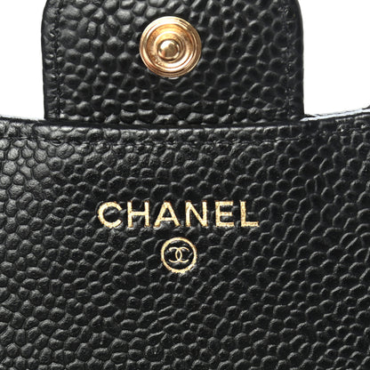 Chanel Caviar Quilted Compact Flap Wallet Black 5 of 8