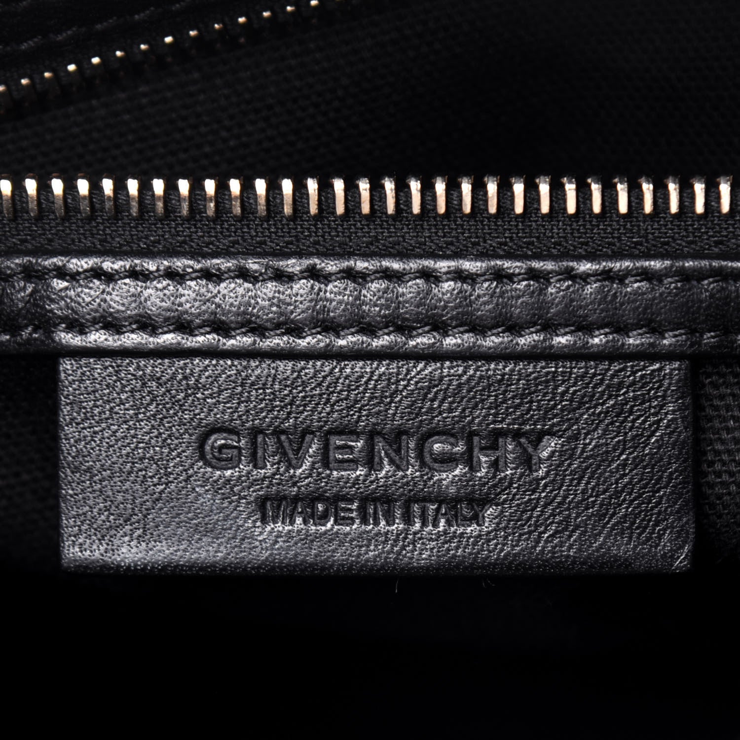 Givenchy Calfskin Crocodile Embossed Mini Antigona Black 7 of 20