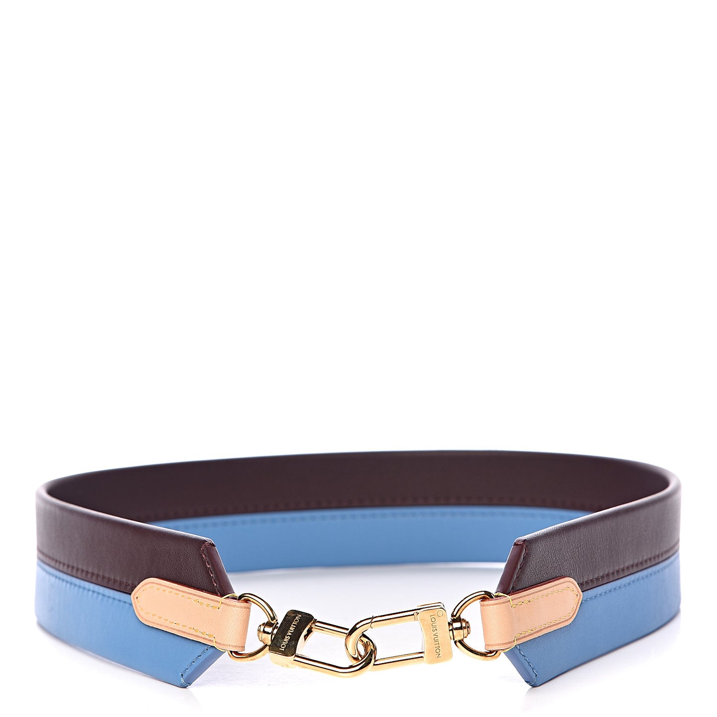 Calfskin Cluny MM Shoulder Strap Blue Glacial