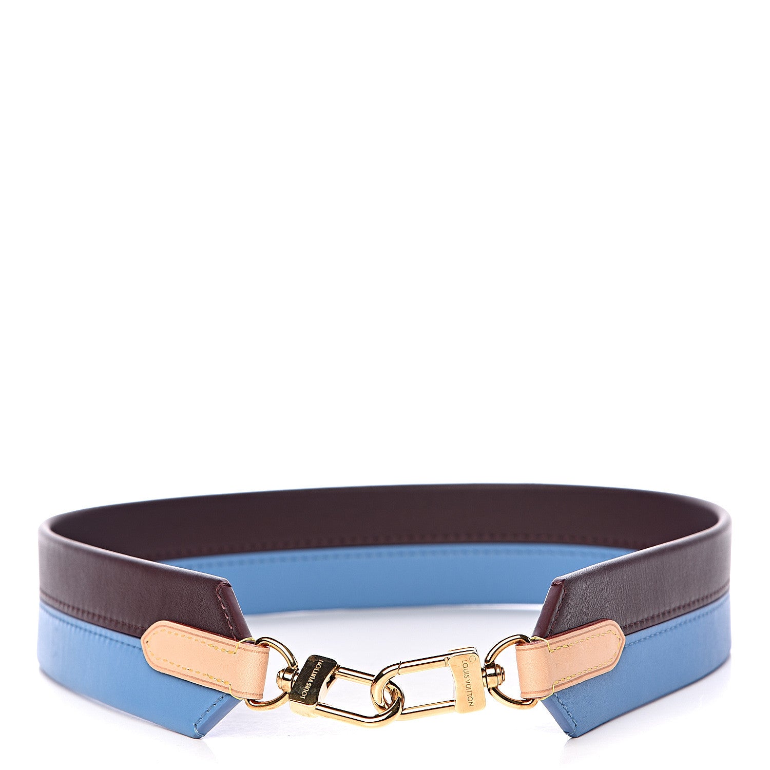 Louis Vuitton Calfskin Cluny MM Shoulder Strap Blue Glacial 2 of 3