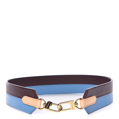 Louis Vuitton Calfskin Cluny MM Shoulder Strap Blue Glacial 2 of 3