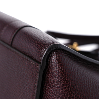 Mulberry Grain Vegetable Tanned Calfskin Small Zipped Bayswater Oxblood 9 of 15