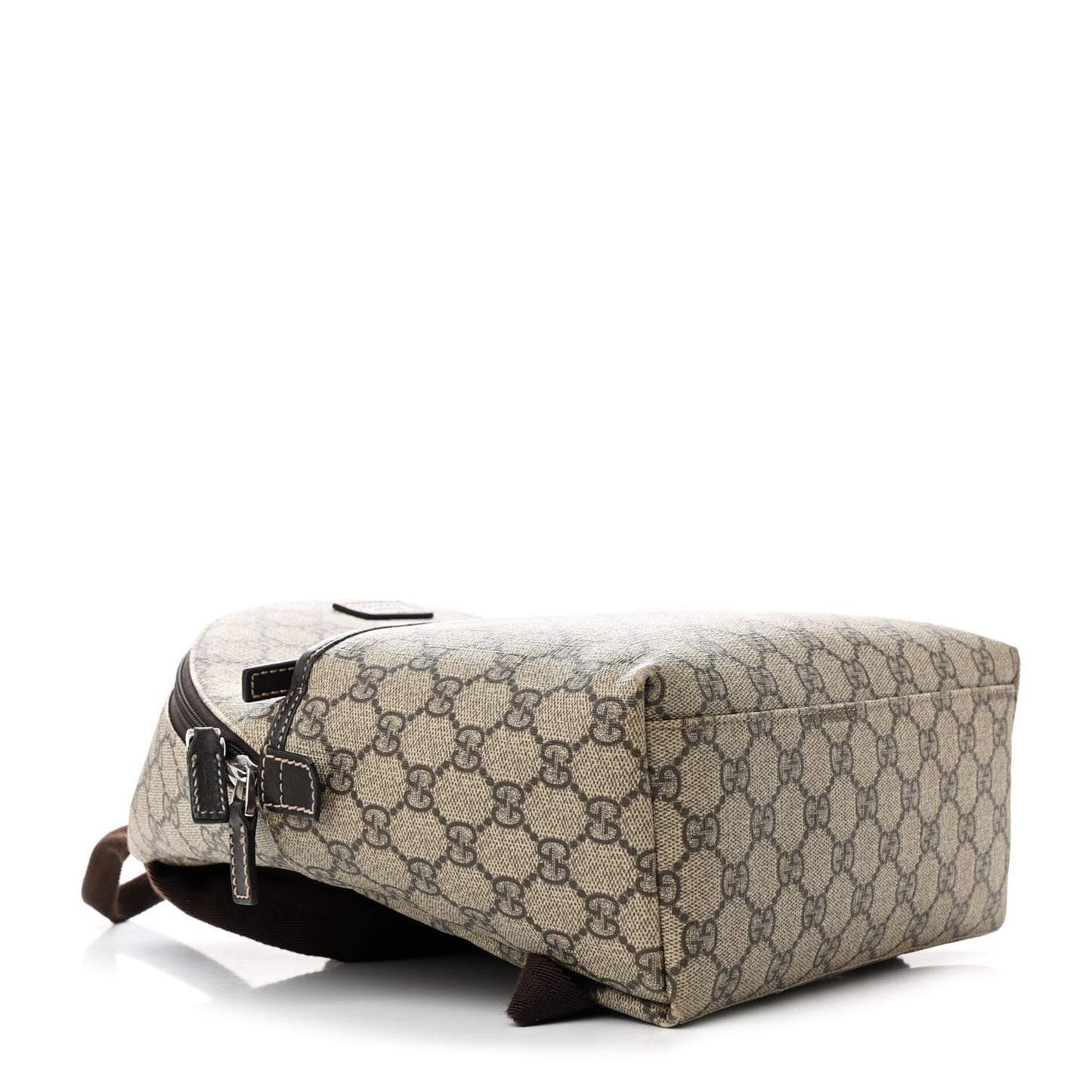 GG Supreme Monogram Margaux Calfskin Childrens Day Backpack Beige Ebony Cocoa Dark Chocolate