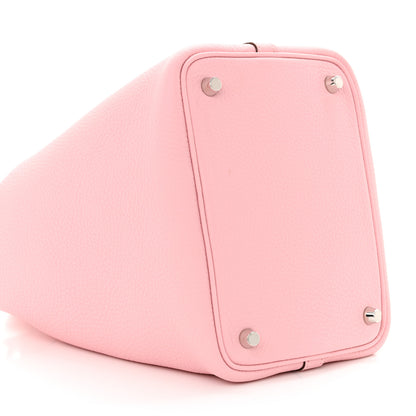 Hermes Taurillon Clemence Picotin Lock 18 PM Rose Sakura 9 of 12