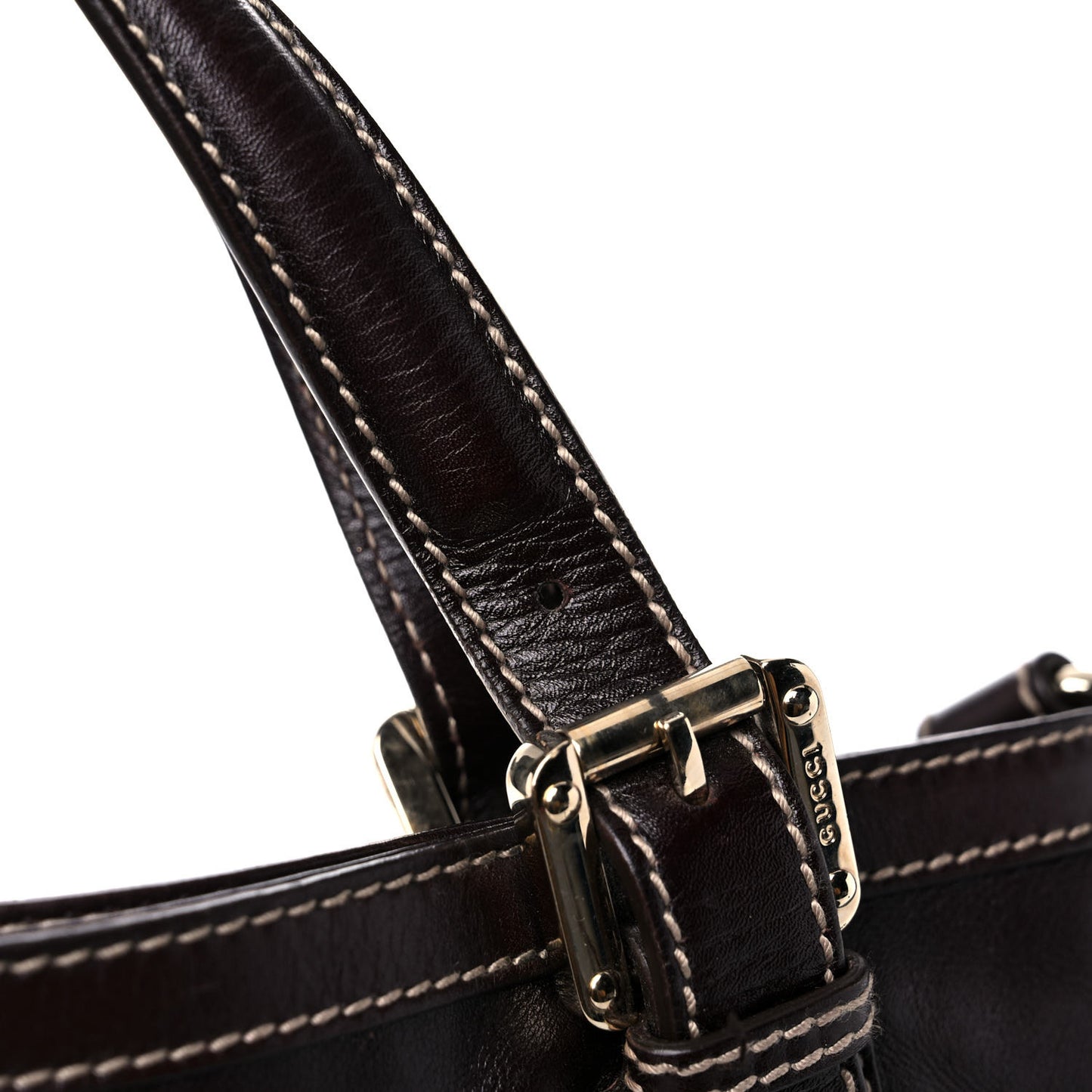 Calfskin Medium Britt Tote Dark Brown