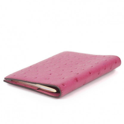 Hermes Ostrich Agenda Cover Fuchsia w Inserts 5 of 9