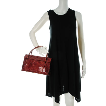 Nancy Gonzalez Crocodile Double Handle Satchel 2 of 9