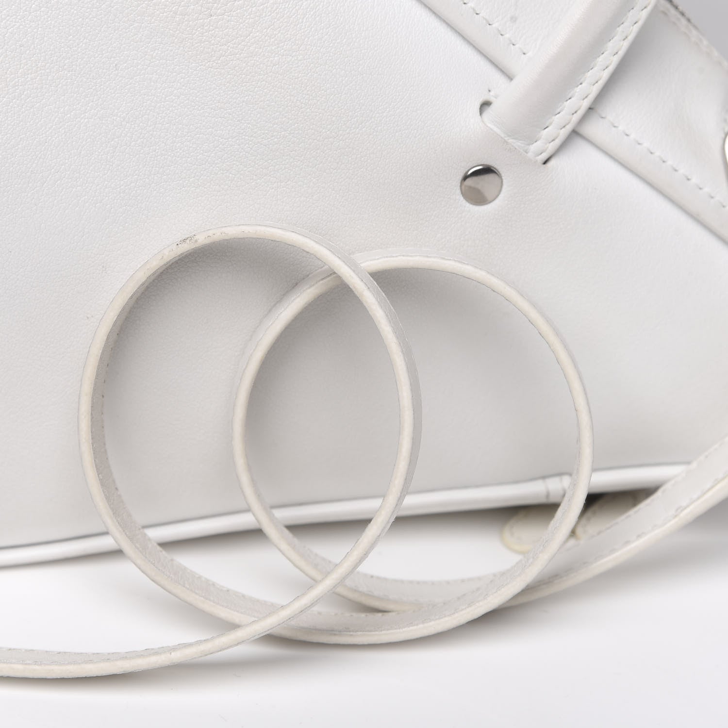Balenciaga Calfskin S Triangle Duffle White 11 of 12