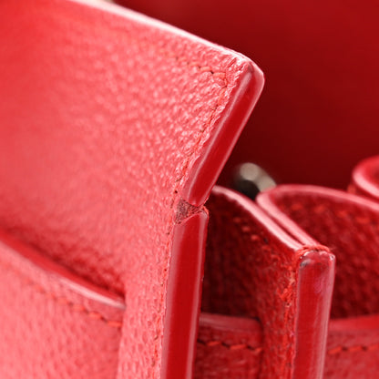 Saint Laurent Grained Calfskin Baby Sac De Jour Red 13 of 13
