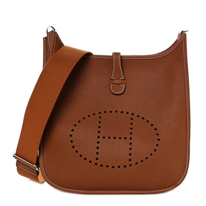 Hermes Taurillon Clemence Evelyne III PM Gold 1 of 8