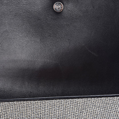 Saint Laurent Metallic Mesh Calfskin Classic Y Ligne Clutch Silver Black 8 of 8