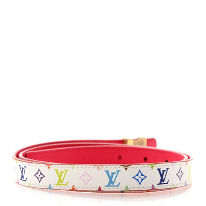 Louis Vuitton Monogram Multicolor LV Initiales Belt 85 34 White 2 of 7