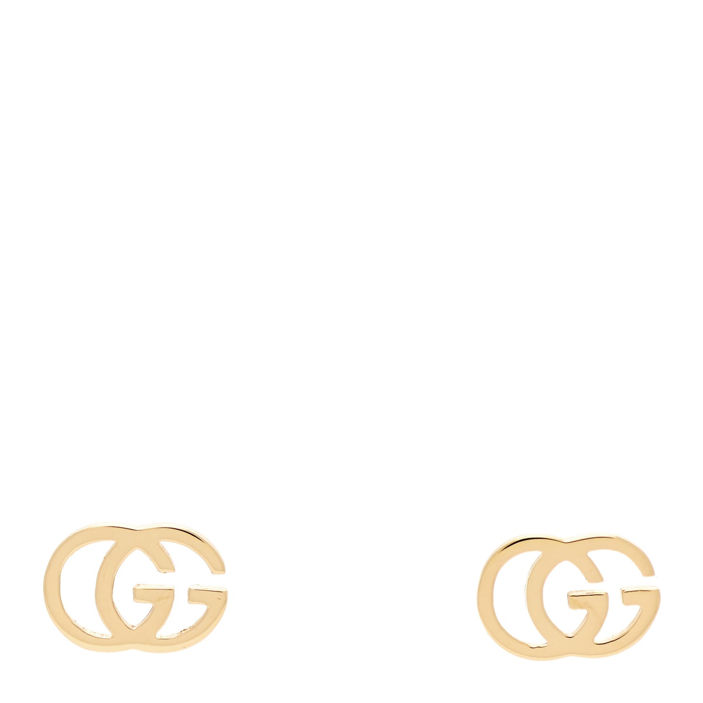 18K Yellow Gold GG Tissue Stud Earrings