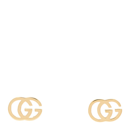Gucci 18K Yellow Gold GG Tissue Stud Earrings 1 of 5