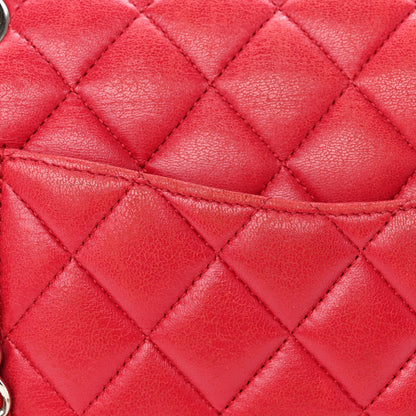 Chanel Lambskin Quilted Medium Double Flap Red 14 of 19
