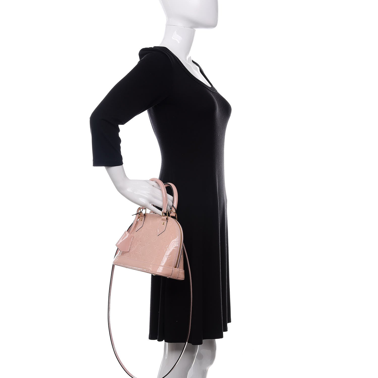 Louis Vuitton Vernis Alma BB Rose Ballerine 3 of 9