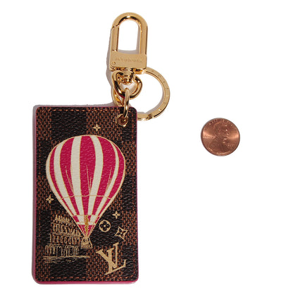 Louis Vuitton Damier Ebene Illustre Air Balloon Bag Charm Grenade 2 of 5
