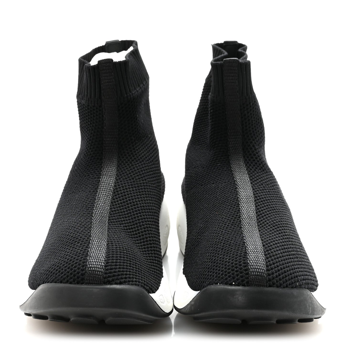 Technical Knit F. Two Point Zero High Top Sneakers 38.5 Black