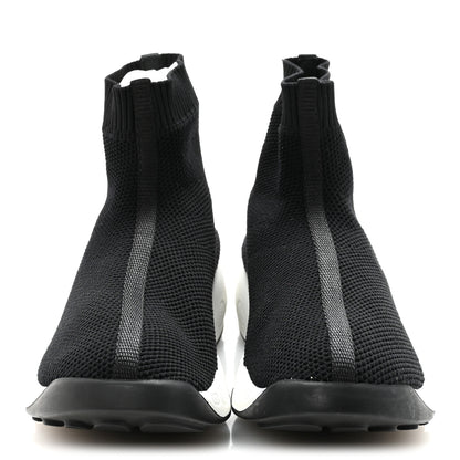 Christian Dior Technical Knit F. Two Point Zero High Top Sneakers 38.5 Black 6 of 18