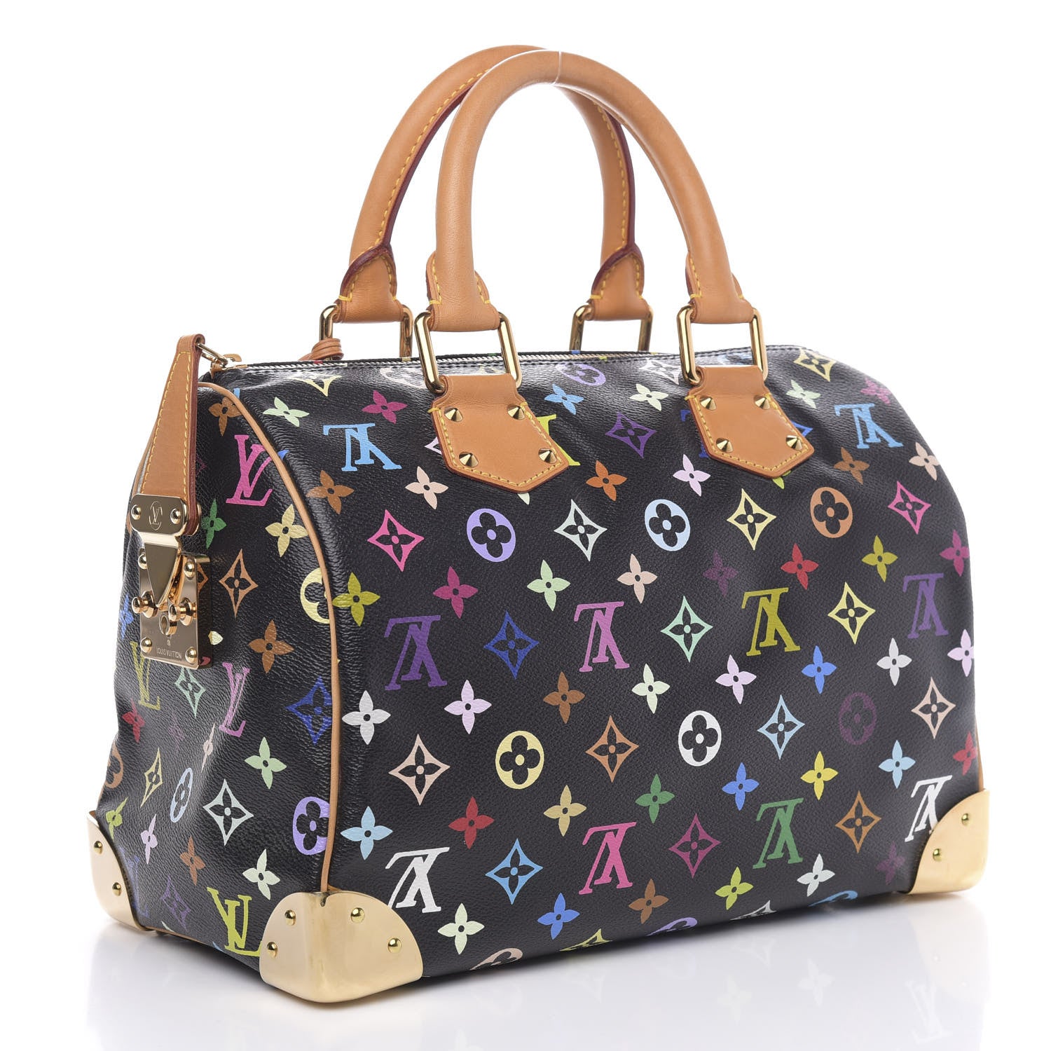 Louis Vuitton Monogram Multicolor Speedy 30 Black 3 of 11