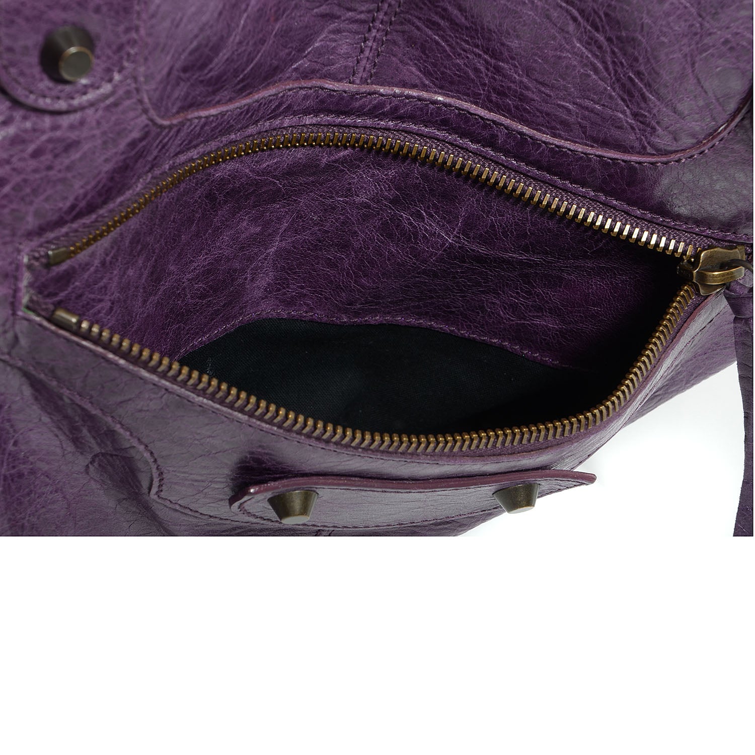 Balenciaga Agneau Classic Hardware Work Raisin 9 of 11