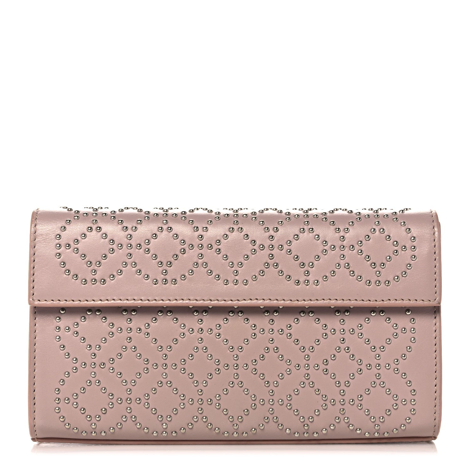 Alaia Calfskin Arabesque Studded Clutch Sable 1 of 18