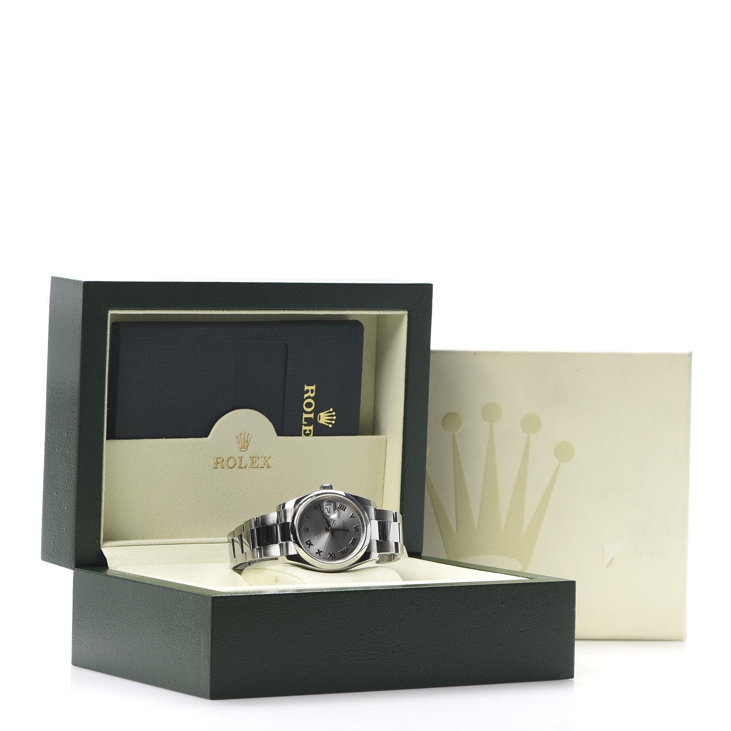 Rolex Stainless Steel 36mm Oyster Perpetual Datejust Watch Silver Roman 116200 7 of 7