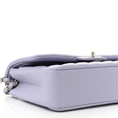 Chanel Caviar Quilted Medium Double Flap Light Purple 9 of 11