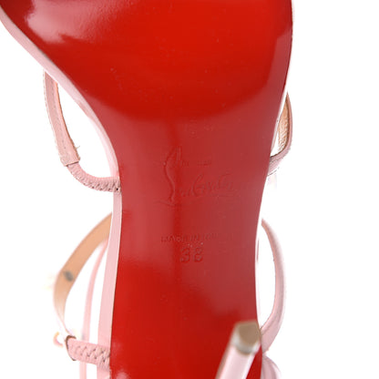 Christian Louboutin Patent Atonana 100 Sandals 38 Pompadour 6 of 8