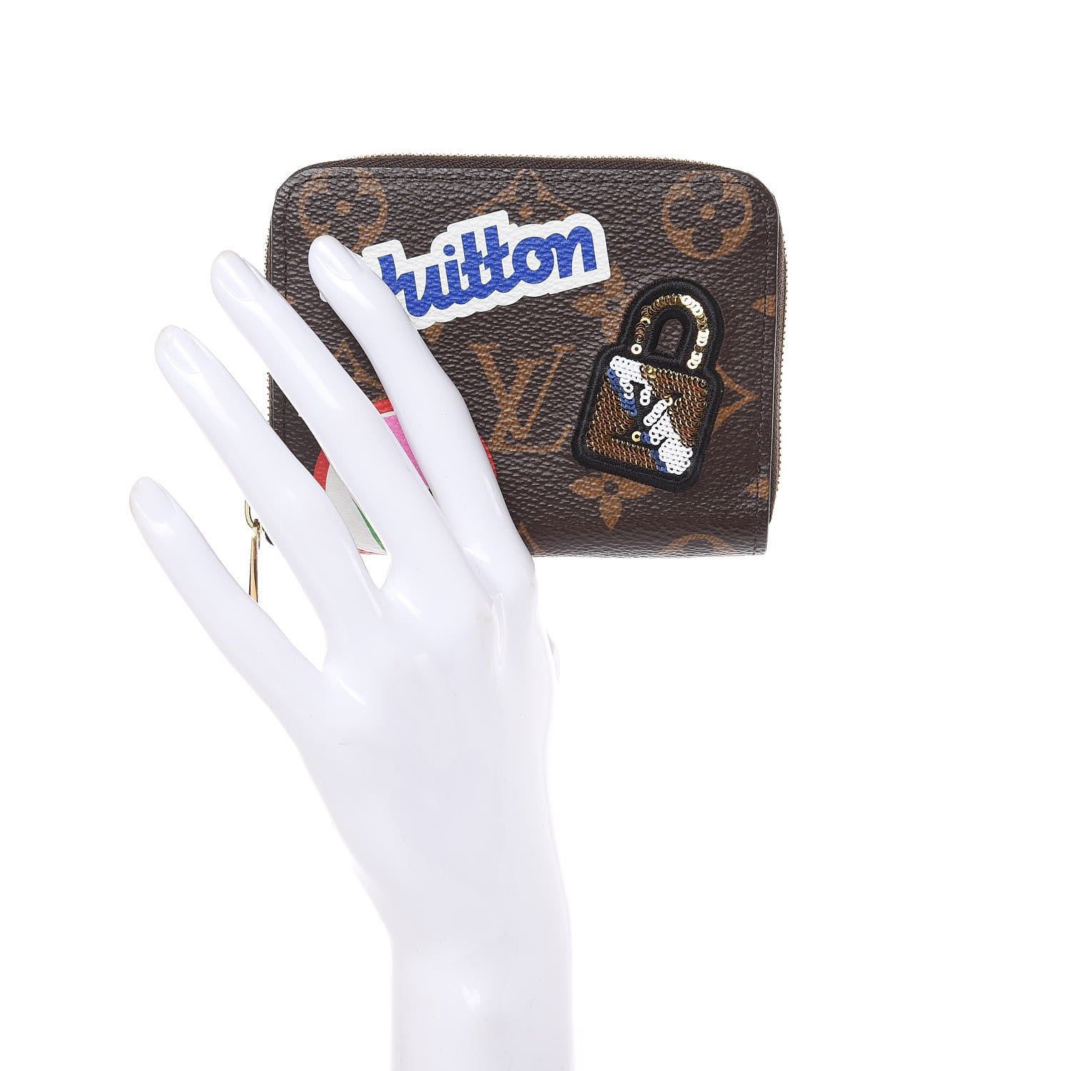 Louis Vuitton Monogram Travel Stickers Zippy Coin Purse 2 of 7