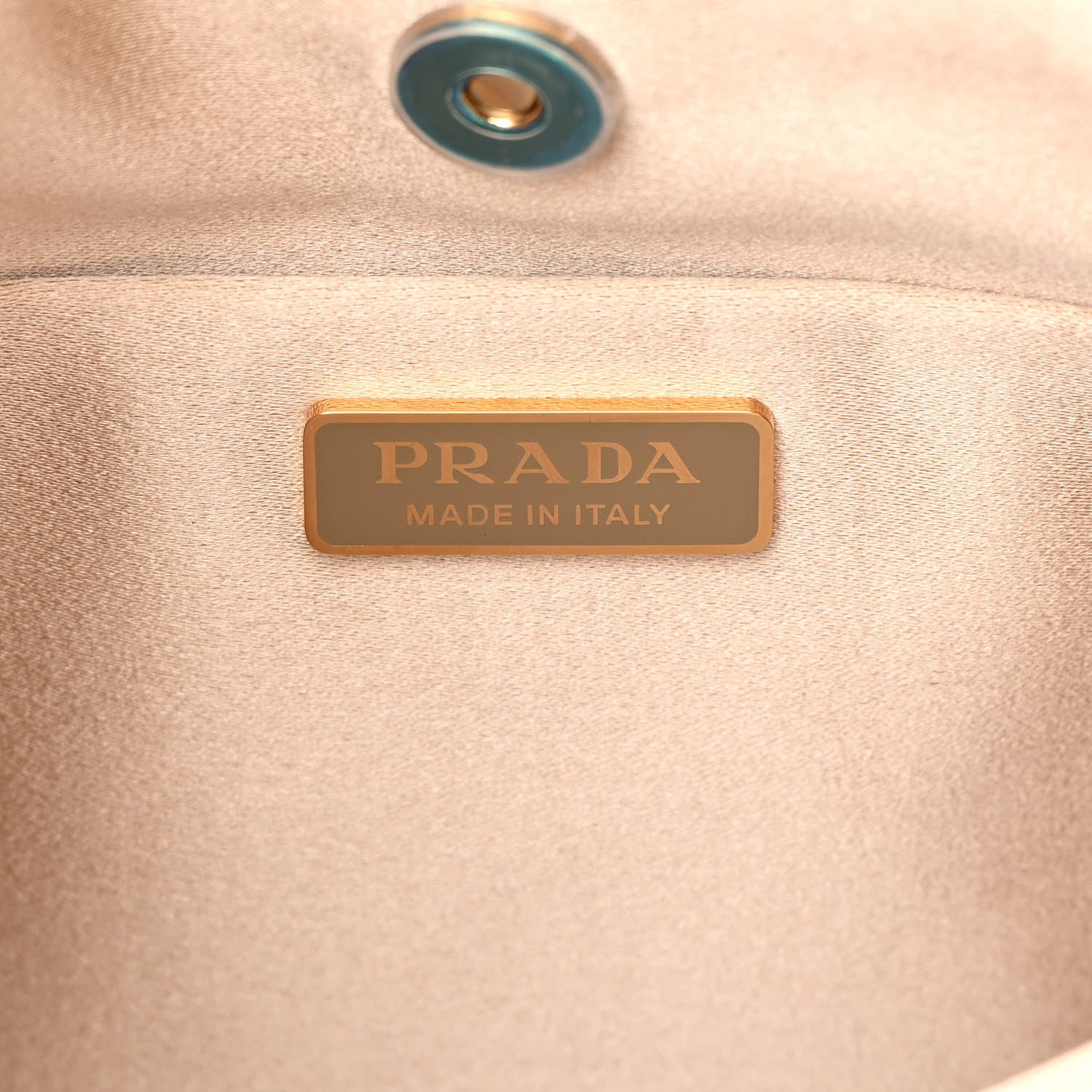 Prada Satin Crystal Cleo Adjustable Strap Shoulder Bag Platino 6 of 12