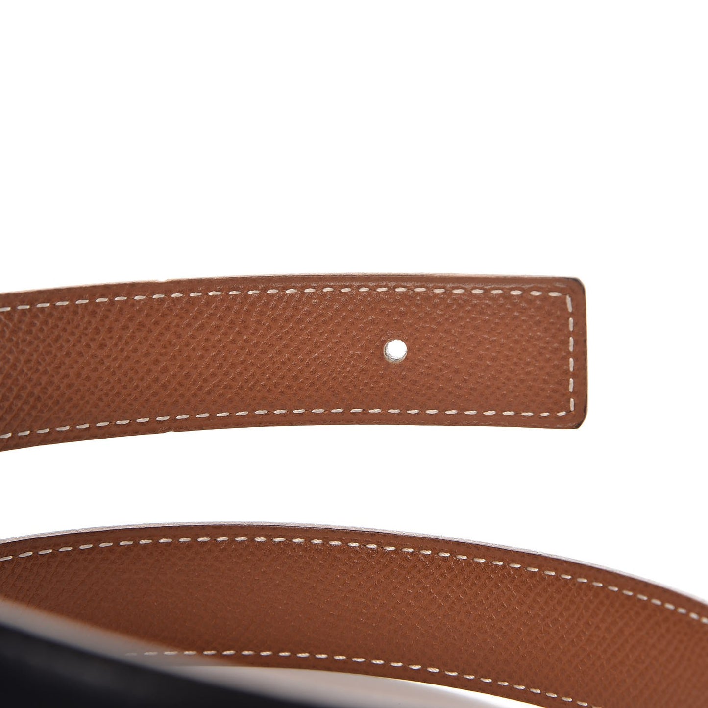 Box Courchevel Constance 24mm H Belt 65 Black Gold