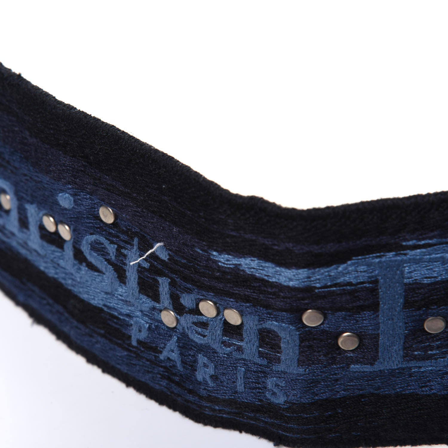 Christian Dior Canvas Embroidered Studded KaleiDiorscopic Adjustable Shoulder Strap Blue 5 of 7