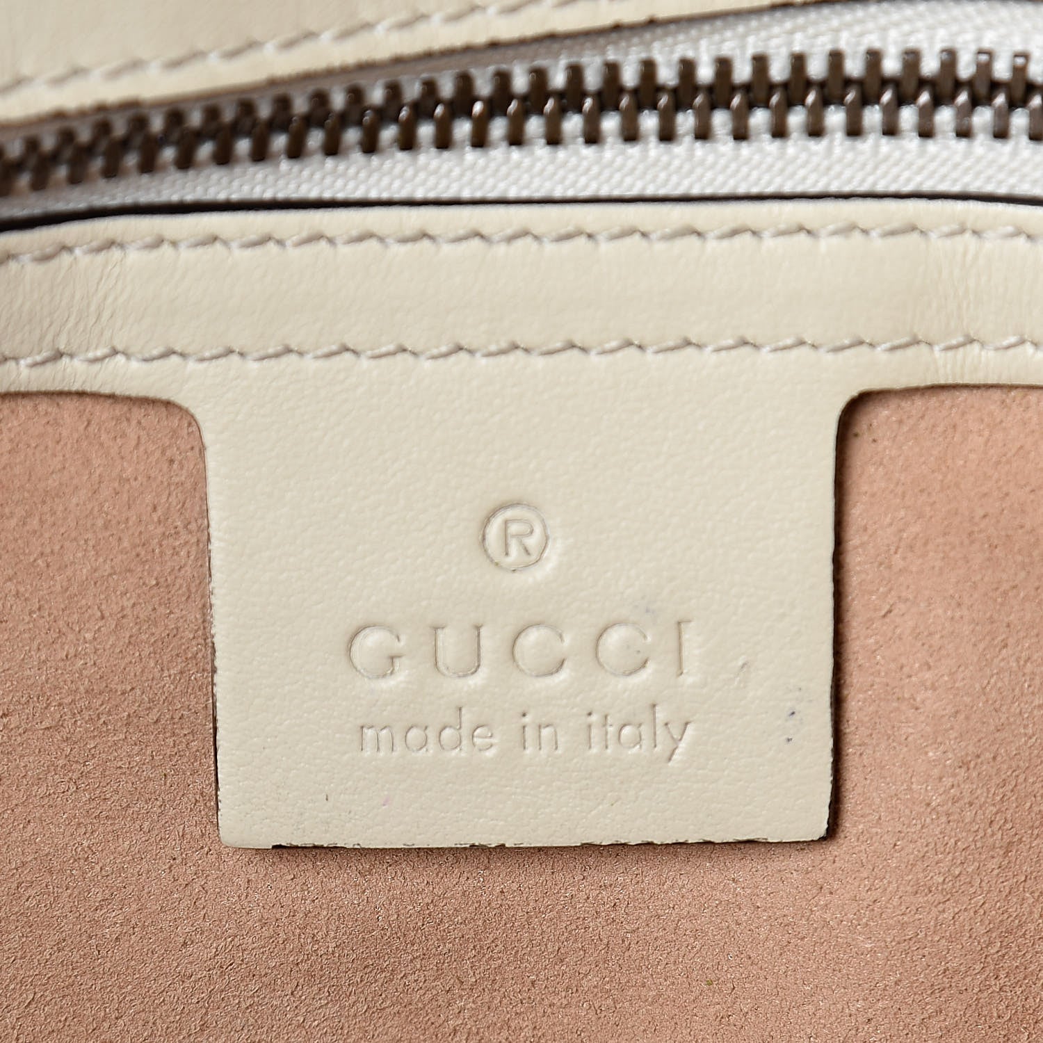 Gucci Calfskin Matelasse Small GG Marmont Shoulder Bag White 6 of 13