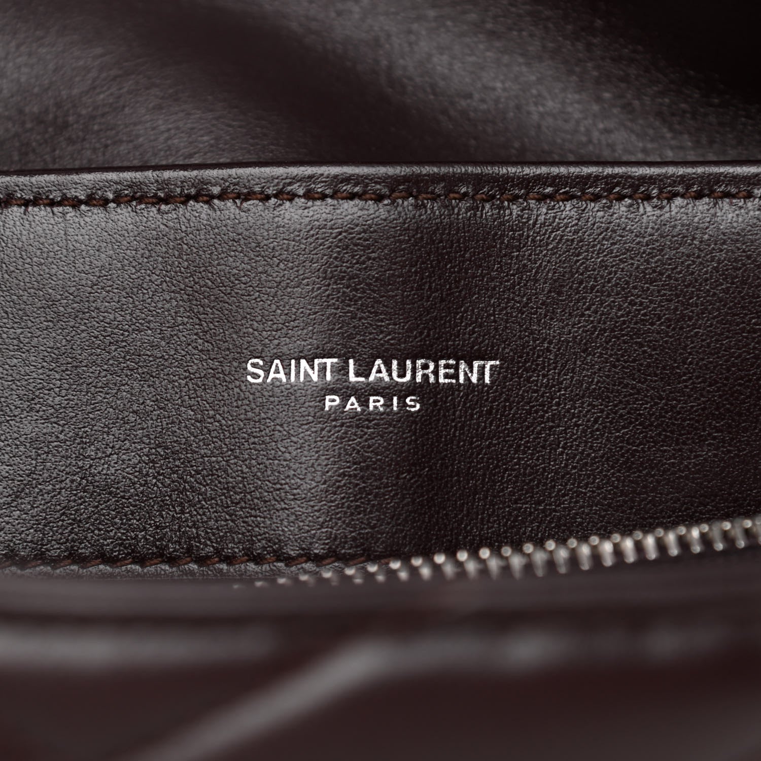 Saint Laurent Calfskin Y Quilted Monogram Medium Loulou Chain Satchel Amaranto 5 of 10