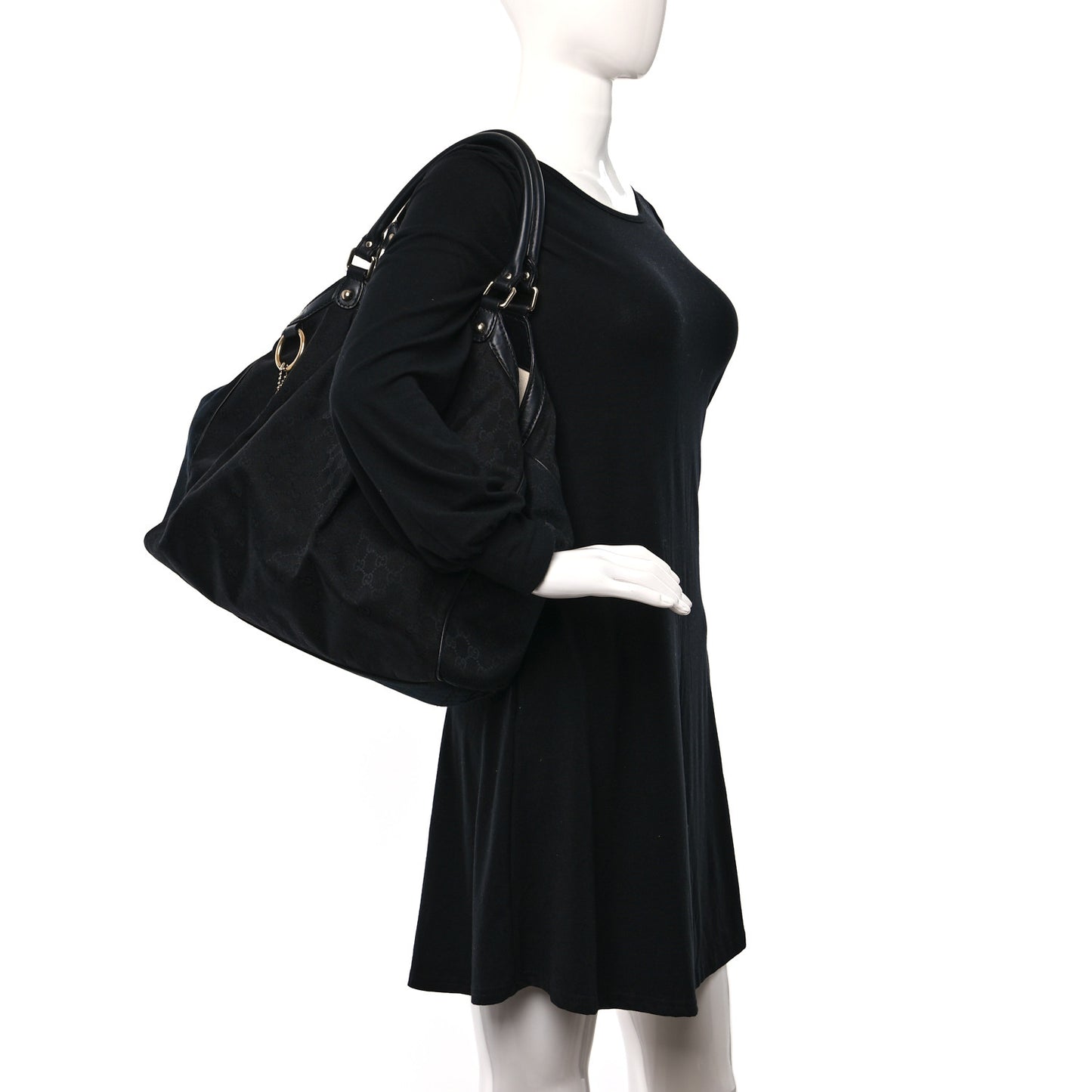 Monogram Large Sukey Black