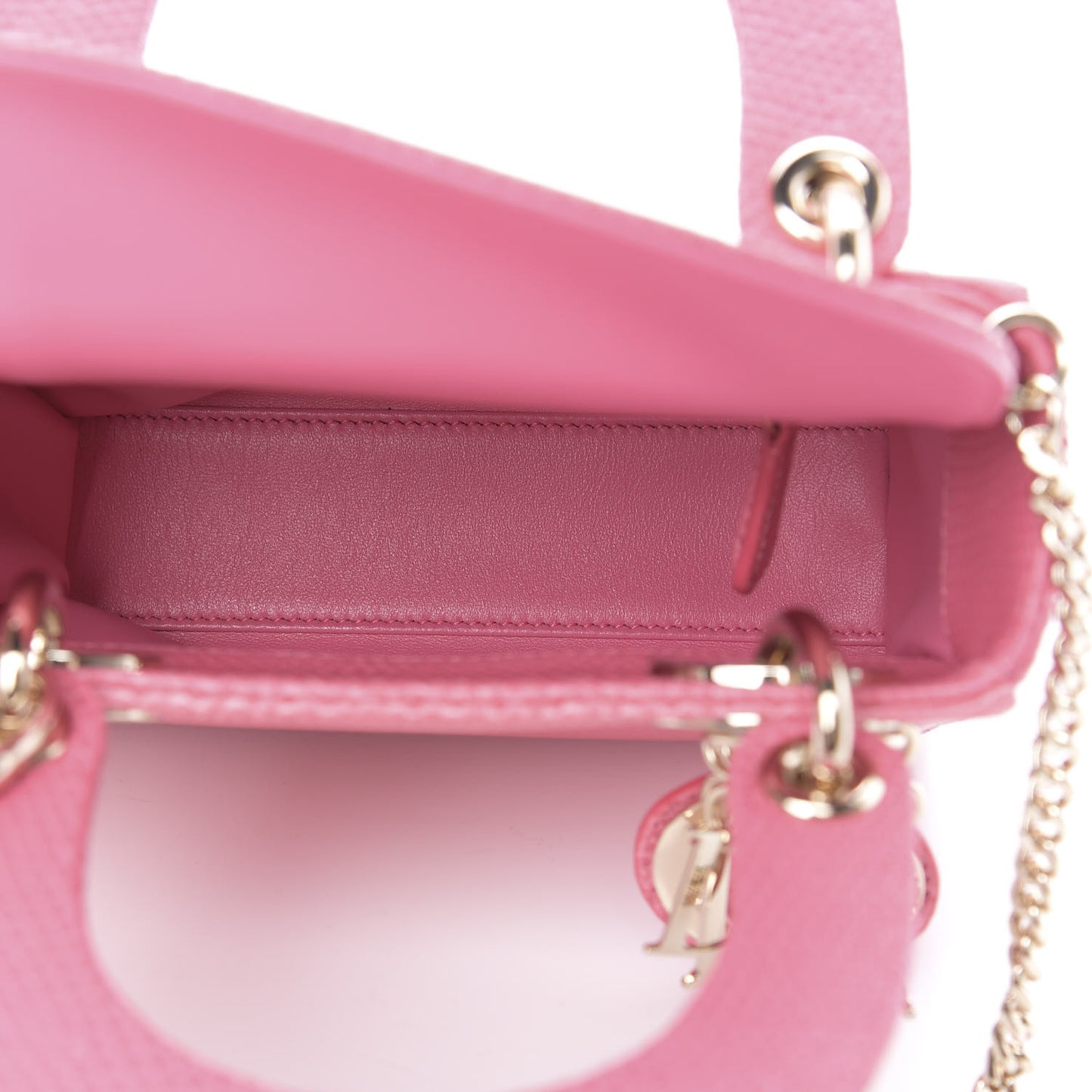 Lizard Mini Lady Dior Pink