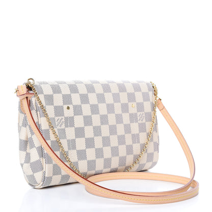 Louis Vuitton Damier Azur Favorite MM 3 of 11