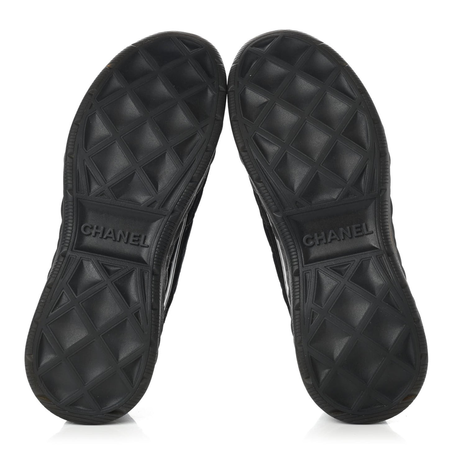 Suede Calfskin Mixed Fibers CC Sneakers 40 Black